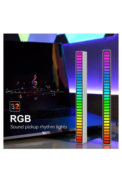 ASFAL Rgb Müzik Ses Ritim Işığı Araba Ev Disko Ses Led Ritim Şerit Işığı Rgb Ses - 7