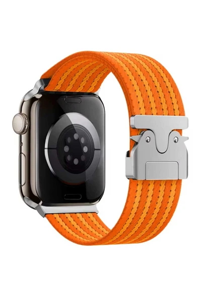 ASFAL Apple Watch 3/4/5/6/7/8/9/10/se/ultra/ultra2 44mm/45mm/46mm/49mm Uyumlu Kumaş Kordon ürün görseli 1