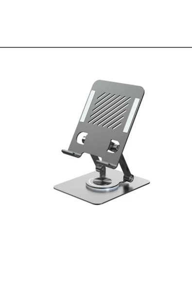 ASFAL 14 inç Uyumlu, Metal, 360° Dönen Masaüstü Telefon ve Tablet Standı Tablet ve Telefon Tutucu - 3