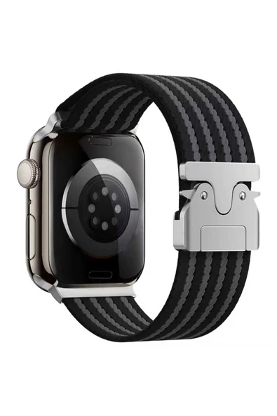 ASFAL Apple Watch 3/4/5/6/7/8/9/10/se/ultra/ultra2 44mm/45mm/46mm/49mm Uyumlu Kumaş Kordon ürün görseli 1