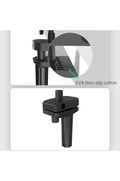 ASFAL 12.9 inç Uyumlu 360 Derece Dönebilen Ayarlanabilir Metal Masaüstü Telefon ve Tablet Standı - 2