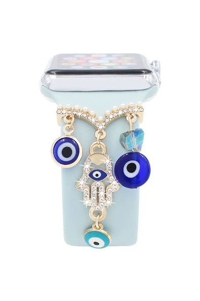 ASFAL Apple Watch Serisi Uyumlu Harfli Akıllı Saat Kordon Süsü Tüm Seriye Uyumlu Tasarım Charm Aksesuar ürün görseli 1