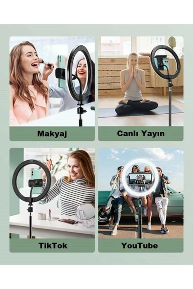 SAYWİN 14 Inç Kuaför Makyaj Çekimi Işığı Ring Light - 8