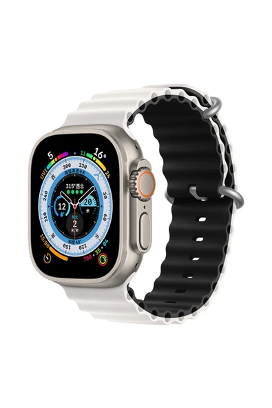 ASFAL Watch Uyumlu 42 Mm 44 Mm 45 Mm 49 Mm Kordon /4/5/6/se/7/8 Watch Ultra Çift Renk Ocean ürün görseli 1