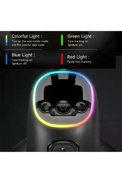 ASFAL Yüz Takibi Yapan 360° Dönen Gimbal Telefon Sabitleyici Video Çekimi İçin Taşınabilir Akıllı Tripod - 4