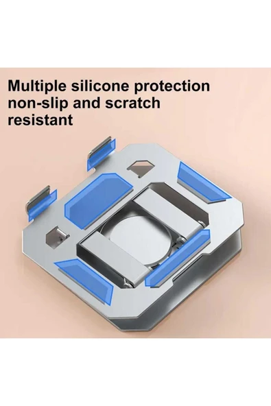 ASFAL 14 İnç Uyumlu Masaüstü Metal Tablet Tutucu 360° Dönebilen Telefon, Ipad ve  Tablet Standı - 3