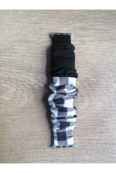 ASFAL Apple Watch 2/3/4/5/6/7/8/se 38 mm 40 mm 41 mm Uyumlu Kumaş Kordon Lastikli Kumaş Kayış ürün görseli 1