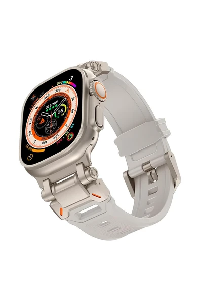 ASFAL Metal Başlıklı Apple Watch Uyumlu 42mm 44mm 45mm 49mm 1/2/3/4/5/6/se/7/8/9 Ultra 2 Uyumlu Şık Kordon ürün görseli 1