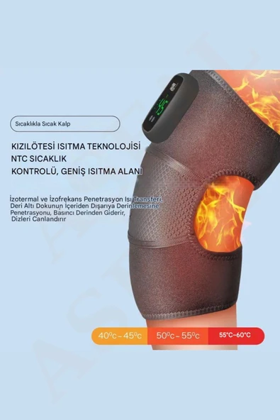 ASFAL Diz Masaj Aleti Isıtmalı 3 Kademeli Masaj 45-65 Derece Isıtma Bacak-Diz-Omuz-Kol - 3