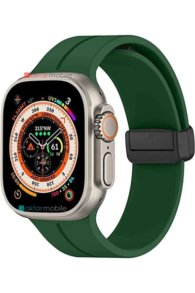 ASFAL Apple Watch 42 44 45 49 Mm 1 2 3 4 5 6 Se 7 8 Watch Ultra Uyumlu Kordon Manyetik Tokalı Mıknatıslı ürün görseli 1
