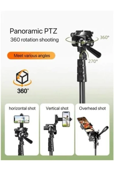 ASFAL 180 cm, Fotoğraf ve Video Çekim Standı, Tutacaklı Çantalı, Telefon ve Kamera Uyumlu Tripod , Monopod - Resim 3
