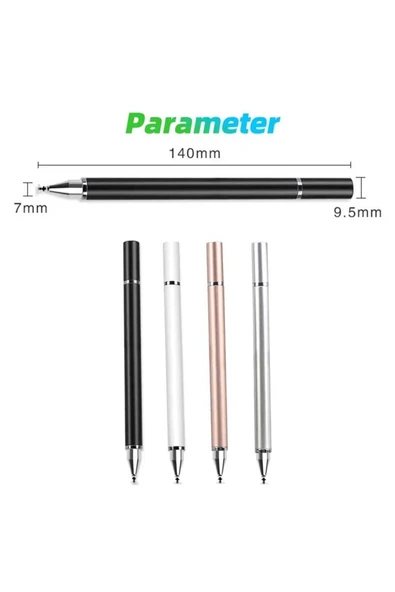ASFAL Android ve İos Uyumlu Dokunmatik Kalem 2 in 1 Kalem Tüm Telefon ve Tabletlerle Uyumlu Stylus Kalem - 7