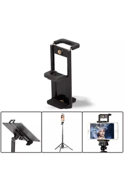 NEEPHO Çok Fonksiyonlu Tripod Başlığı Telefon Ve Tablet Tutucu Başlık 2 In1 - 2