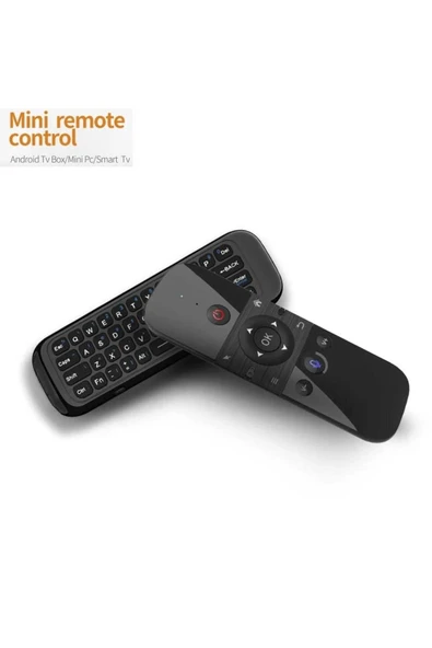 ASFAL Klavyeli, Ses Komut Özellikli 2.4G Air Mouse Kablosuz Kumanda Akıllı Televizyon Kumandası - 3