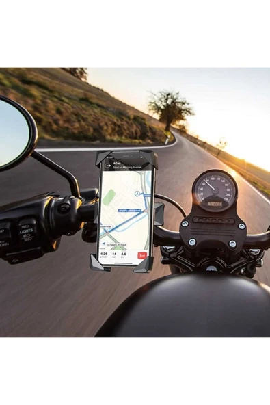 ASFAL Gidon Bağlantılı Scooter Motosiklet Telefon Tutacağı Bisiklet, Bebek Arabası Telefon Tutucu - 4