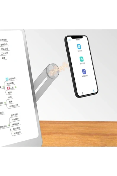 ASFAL Mıknatıslı Bilgisayar, Laptop Telefon Tutucu Macbook, Ekran, Monitör Telefon Tutacağı - Resim 4