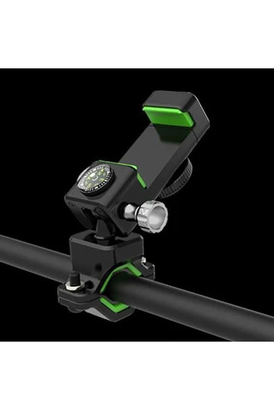 ASFAL Pusulalı Gidon Bağlantılı Motosiklet Bisiklet Scooter Bebek Arabası Telefon Tutucu - Resim 4