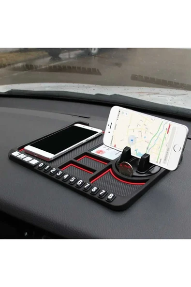 ASFAL Numaratörlü, Telefon Tutuculu, Yıkanabilir, Kaymaz, Araç Torpido Düzenleyici, Araç Organizeri - 6