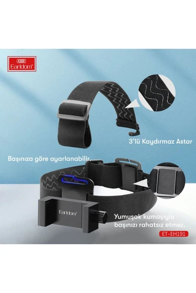 ASFAL Aksiyon Kamera Uyumlu Lastikli Telefon Tutucu Ayarlanabilir Vlog Video Çekimi Tutacağı - 4