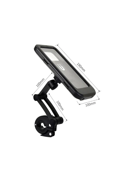 ASFAL Su Geçirmez, Açısı Ayarlanabilir, Motosiklet, Scooter, Atv Ve Bisiklet Telefon Tutucu - 6