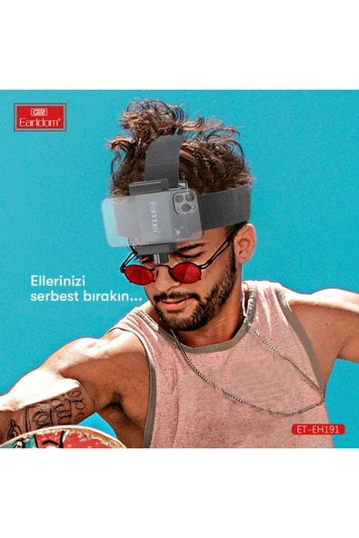 ASFAL Aksiyon Kamera Uyumlu Lastikli Telefon Tutucu Ayarlanabilir Vlog Video Çekimi Tutacağı - 2