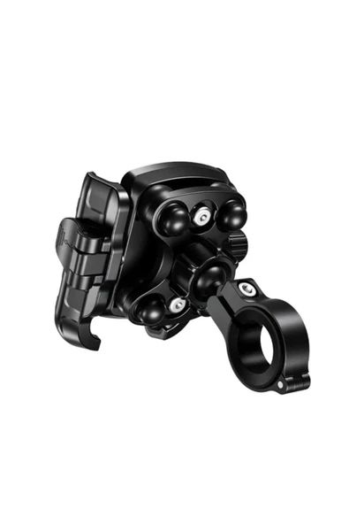 ASFAL 7.2' Uyumlu Titreşim Modüllü Güçlü Anti-Şok 360° Dönen Bisiklet Scooter ve Motosiklet Telefon Tutucu - 8