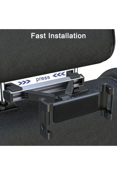 ASFAL 14 inç Uyumlu 360 ° Dönen Teleskopik Tablet Tutucu Fonksiyonel Araba Arka Koltuk Cep Telefonu Tutucu - 2