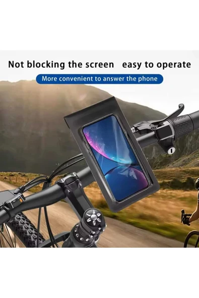 ASFAL Su geçirmez Motosiklet Telefon Tutucu, Taşınır, 360° Dönen, TAK-ÇIKAR Motosiklet Telefon Tutacağı - 5