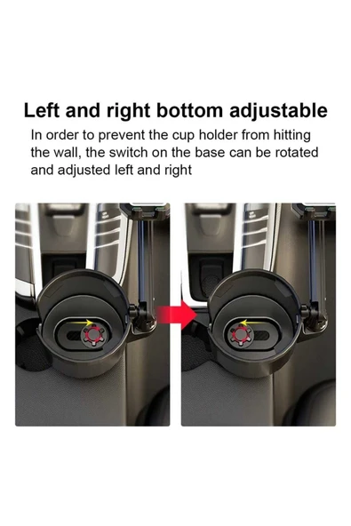 ASFAL 2in1 Araç Telefon Tutucu Araç İçi İçecek Telefon Tutucu Araba Bardaklık Telefon Tutacağı - 5