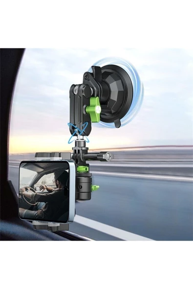 ASFAL Metal, Go pro Uyumlu, Kamera, Aksiyon Kamera, Masaüstü, Kask ve Araç İçi Telefon Tutuc - 7