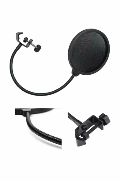 ASFAL Stüdyo Mikrofon Pop Filtre - Pop Filter Gürültü Engelleyici - 2