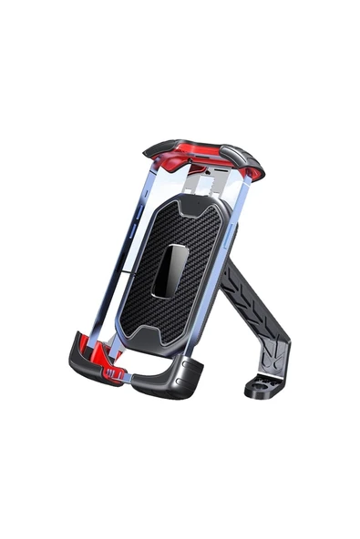 ASFAL Motosiklet, Bisiklet Uyumlu   Telefon Tutucu Yatay ve Dikey Kullanılır 4.7-6.8 inç Siyah - 4