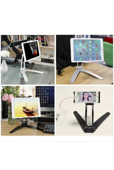 ASFAL Masaüstü Telefon Tablet Ipad Standı Mutfak Dolabı Telefon Ve Tablet Tutacağı - 5