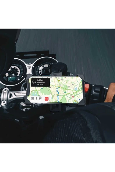 ASFAL Gidon Bağlantılı Scooter Motosiklet Telefon Tutacağı Bisiklet, Bebek Arabası Telefon Tutucu - 3