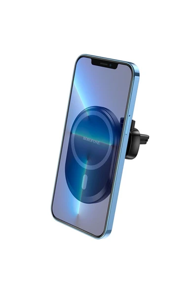 ASFAL Magsafe Uyumlu Mıknatıslı Telefon Tutucu Havalandırma Girişli 360° Dönebilen Telefon Tutacağı - 5
