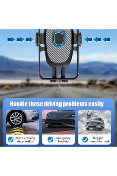 ASFAL Dikiz Aynası Araç İçi Telefon Tutucu Koltuk Arkası, Masaüstü Telefon Tutacağı Car Holder - 5