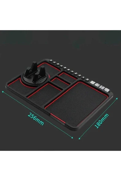 ASFAL Numaratörlü, Telefon Tutuculu, Yıkanabilir, Kaymaz, Araç Torpido Düzenleyici, Araç Organizeri - 8