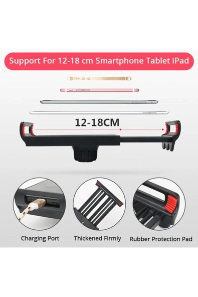 ASFAL Metal Açısı ve Yüksekliği Ayarlanabilir Masaüstü Telefon veya Tablet Tutucu Stand - 5