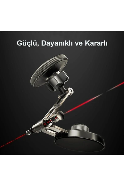 ASFAL Mıknatıslı 270° Dönen Magsafe Uyumlu Araç İçi Telefon Telefon Tutucu Laptop, Masaüstü Telefon Tutucu - 4