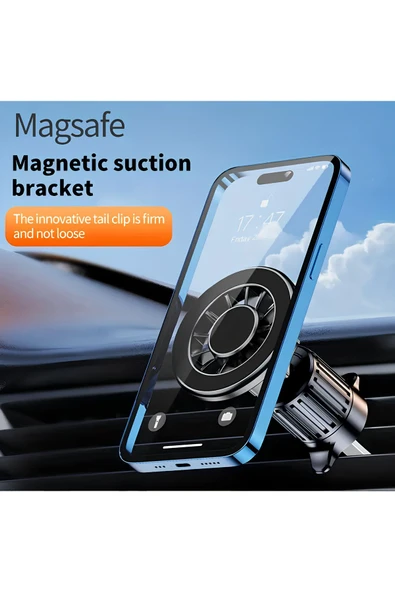 ASFAL Magsafe Uyumlu Mıknatıslı Araba Telefon Tutucu Izgara Uyumlu Manyetik Araç Telefon Tutacağı - 4
