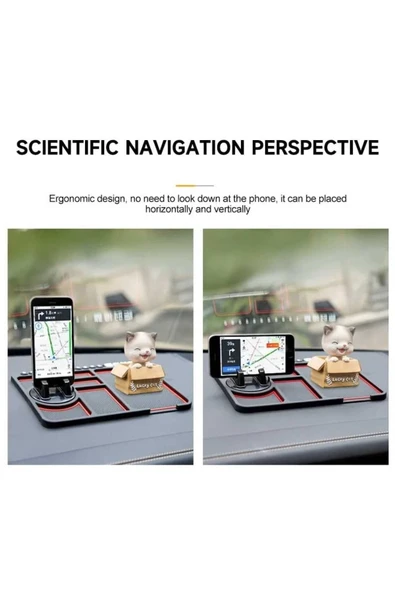 ASFAL Numaratörlü, Telefon Tutuculu, Yıkanabilir, Kaymaz, Araç Torpido Düzenleyici, Araç Organizeri - 7