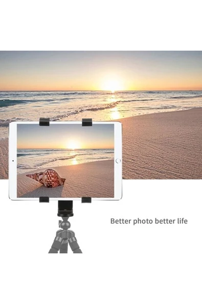ASFAL Tripod Tablet Tutucu Stand Sünger Korumalı Sert Plastik - 5