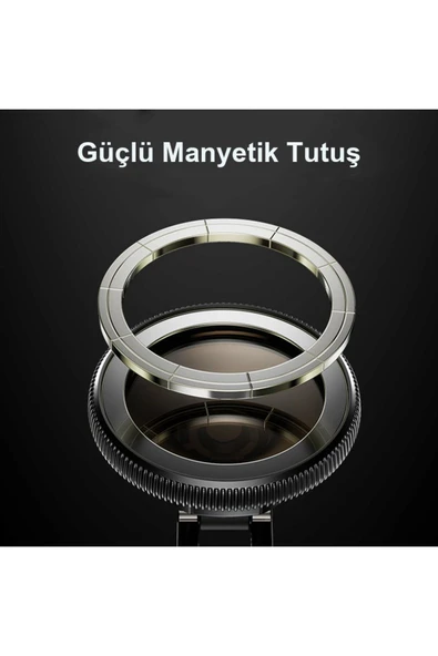 ASFAL Mıknatıslı 270° Dönen Magsafe Uyumlu Araç İçi Telefon Telefon Tutucu Laptop, Masaüstü Telefon Tutucu - 6