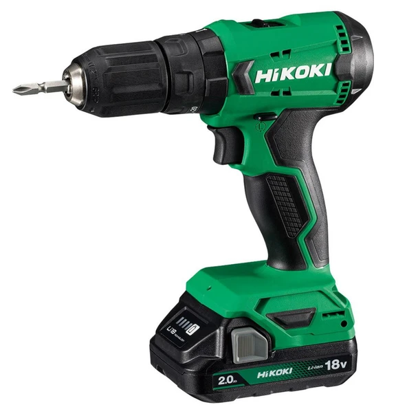 Hikoki DV18DA-2.0 18V/2.0Ah 50Nm Çift Akülü Şarjlı Darbeli Matkap ürün görseli 1