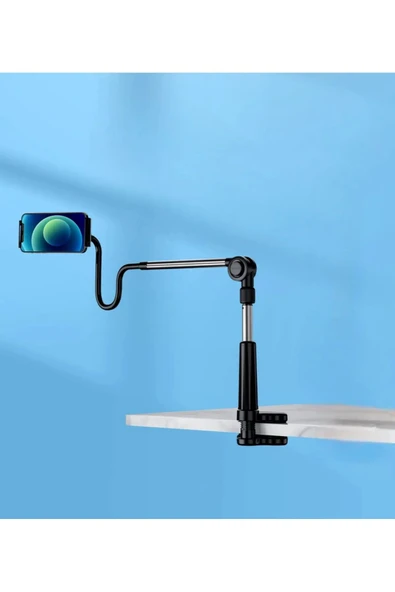 ASFAL 360 Derece Oynar Başlıklı Fonksiyonel Masaüstü Akrobat Telefon Tutucu Stand Telefon Tutacağı - 2