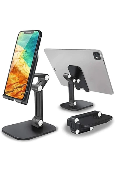 ASFAL Katlanabilir Ayarlanabilir Masaüstü Telefon Tutucu Stand Tablet Tutucu Stand 4-9 Inç - 4
