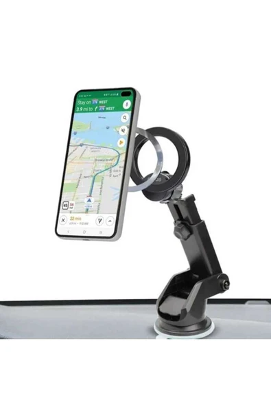 ASFAL Neodyum Mıknatıslı Araç telefon Tutucu Güçlü, Vantuzlu Masaüstü Telefon Tutacağı - 2
