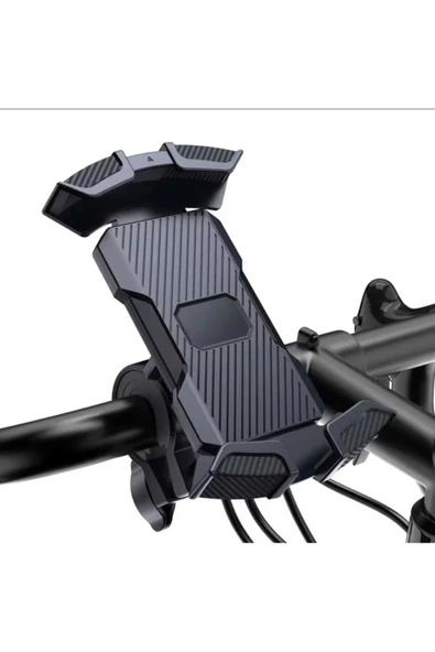ASFAL 7 inç Uyumlu Gidon Bağlantılı 360° Dönen Bisiklet, Scooter ve Motosiklet Telefon Tutacağı - 8