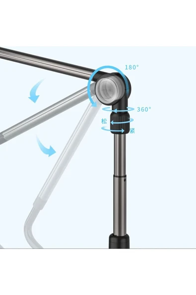 ASFAL 360 Derece Oynar Başlıklı Fonksiyonel Masaüstü Akrobat Telefon Tutucu Stand Telefon Tutacağı - 3