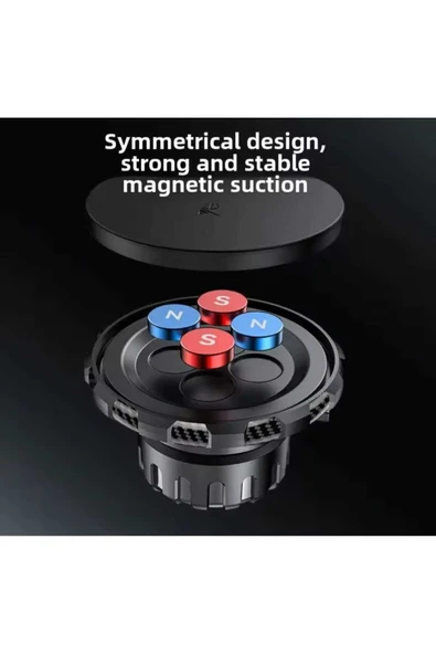 ASFAL 360° Ayarlanabilir Araç CarPlay Ekranına Uyumlu Magsafe Araç Telefon Tutucu Laptop Telefon Tutucu - 5